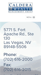 Mobile Screenshot of calderawealth.com